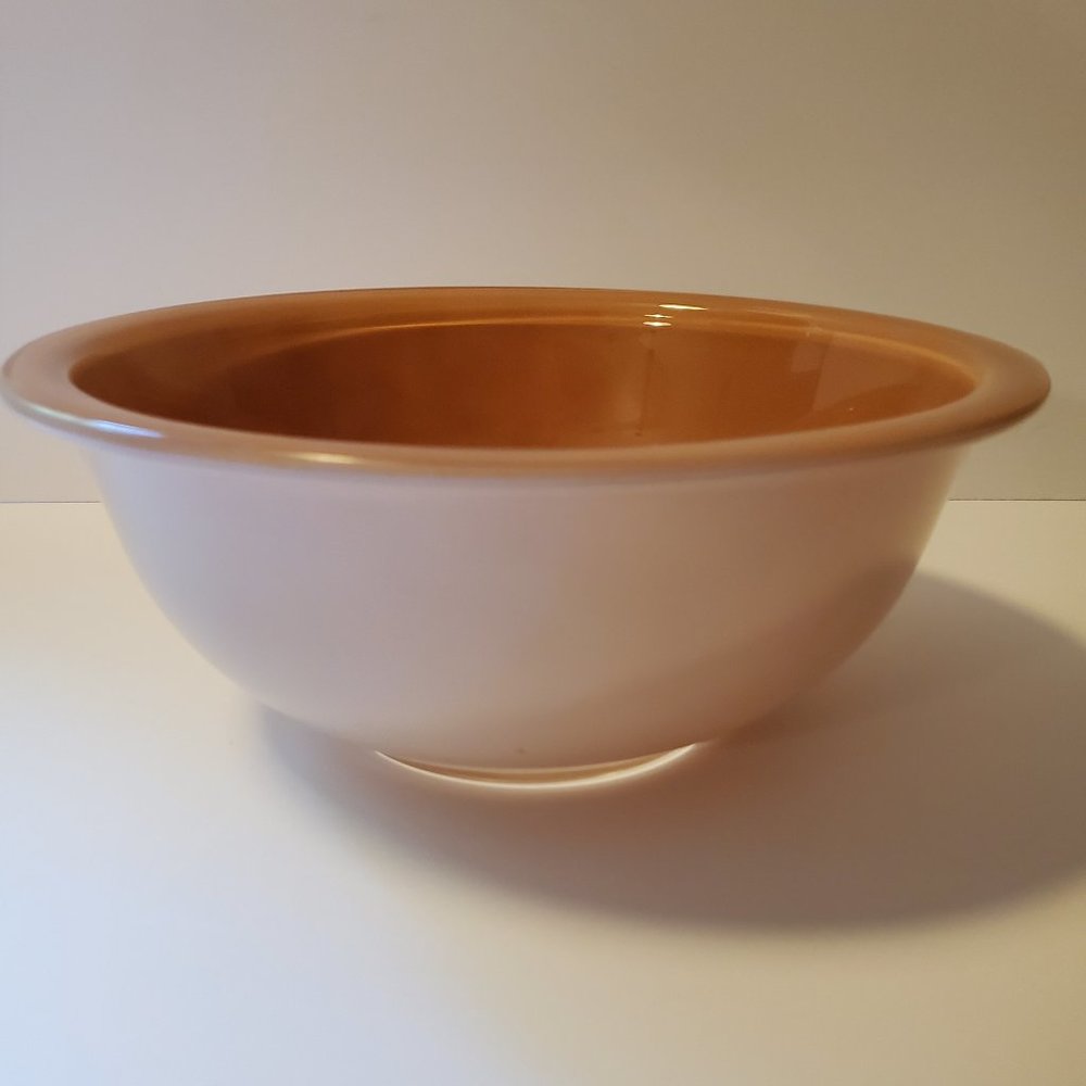 Pyrex 323 Mixing Clear Bottom Bowl 1.5 Brown Beige